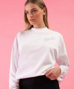 Top 10 🔔 BLOCHSTORE-US Bloch Play Oversized L/S Tee White 💯 -Bloch Active Collection Shop 0000 ZBP005 WHT TBP002 GPH XS 5562
