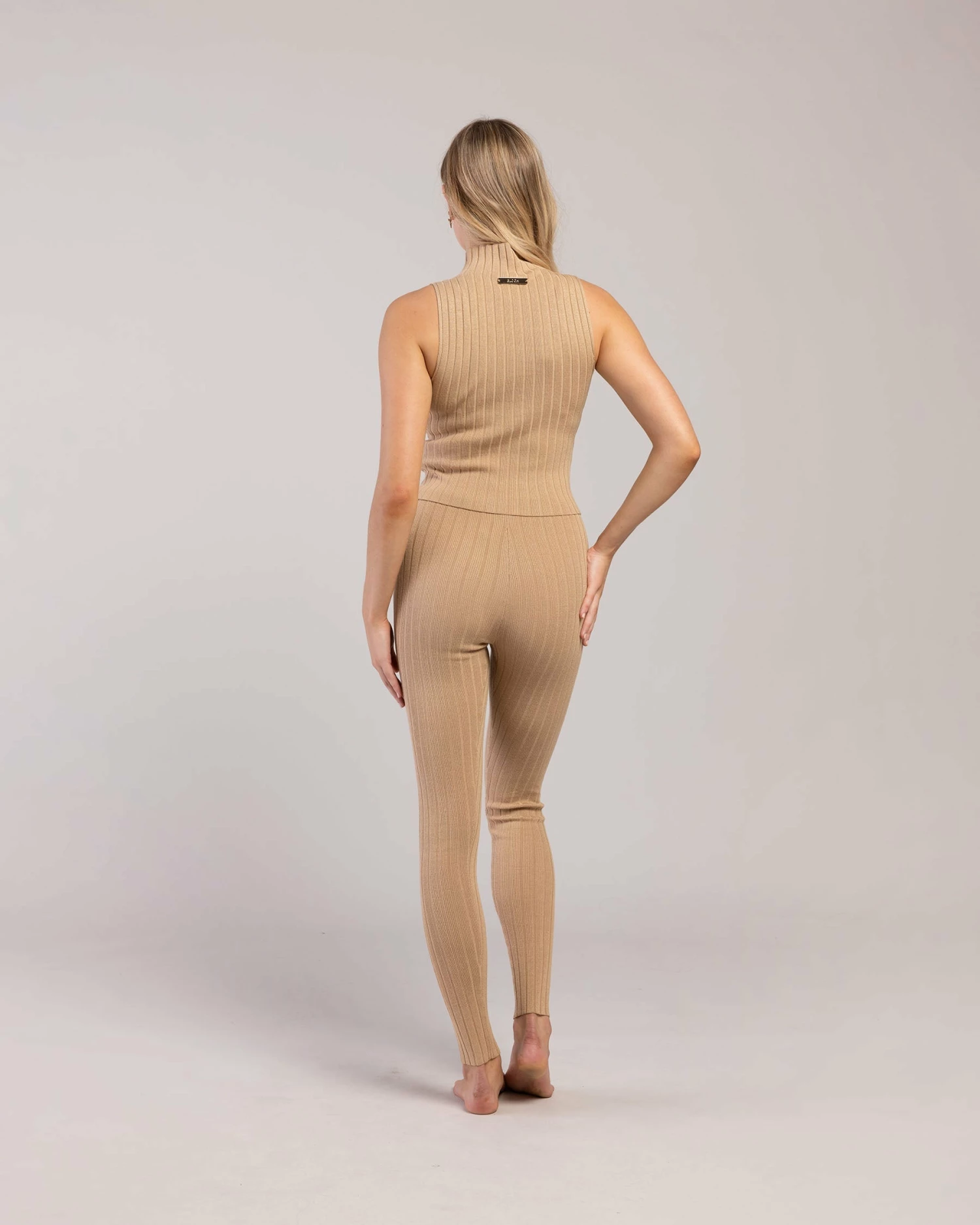 Best Sale ๐คฉ BLOCHSTORE-US Rib Lounge Full Length Legging Tan ๐ 2 Best Sale ๐คฉ BLOCHSTORE-US Rib Lounge Full Length Legging Tan ๐ - Image 2