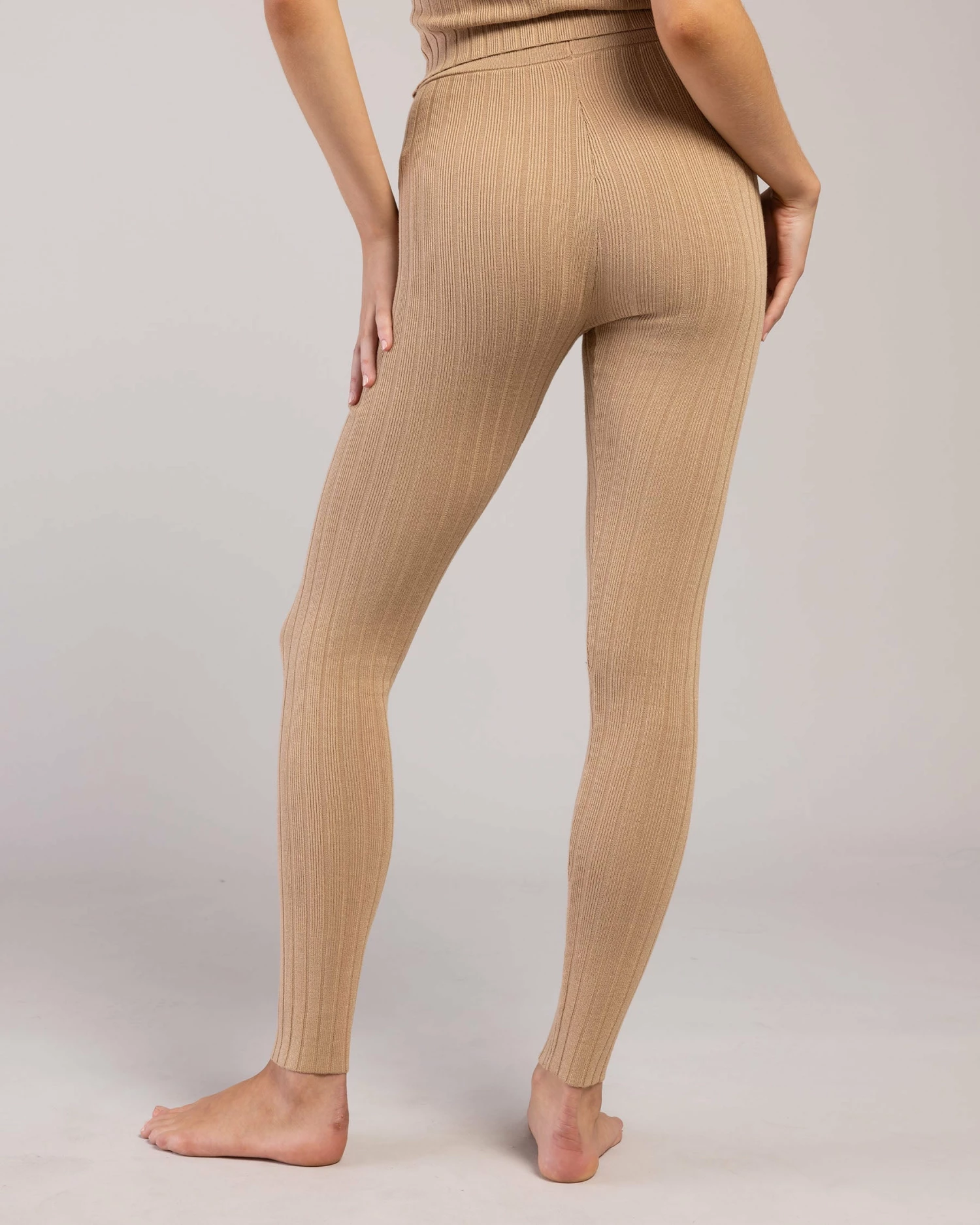 Best Sale ๐คฉ BLOCHSTORE-US Rib Lounge Full Length Legging Tan ๐ 4 Best Sale ๐คฉ BLOCHSTORE-US Rib Lounge Full Length Legging Tan ๐ - Image 4