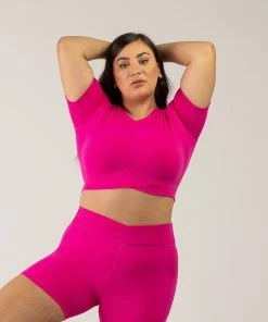 Promo 😉 BLOCHSTORE-US BLOCHeverhold Cross Over Tee Violet 👍 -Bloch Active Collection Shop 0000s 0002 ZCO2100 VLT DCO2100 VLT XL 6947