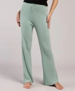 Flash Sale ✨ BLOCHSTORE-US Rib Lounge Wide Leg Pant Sage 😍