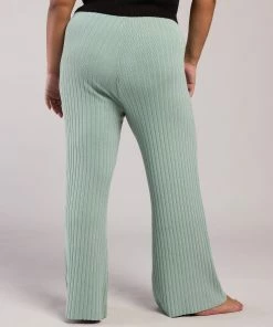 Flash Sale ✨ BLOCHSTORE-US Rib Lounge Wide Leg Pant Sage 😍 -Bloch Active Collection Shop 0000s 0014 ZLL1001 BLK PLL1002 SAG XL 8513