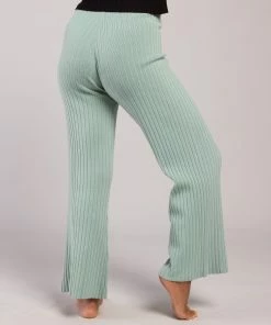 Flash Sale ✨ BLOCHSTORE-US Rib Lounge Wide Leg Pant Sage 😍 -Bloch Active Collection Shop 0000s 0016 ZLL1001 BLK PLL1002 SAG M 8496