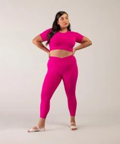 Brand new 👍 BLOCHSTORE-US BLOCHeverhold 7/8 Length Cross Over Legging Violet 🎁 -Bloch Active Collection Shop 0003 ZCO2100 VLT TCO2100 VLT XL W6A0304