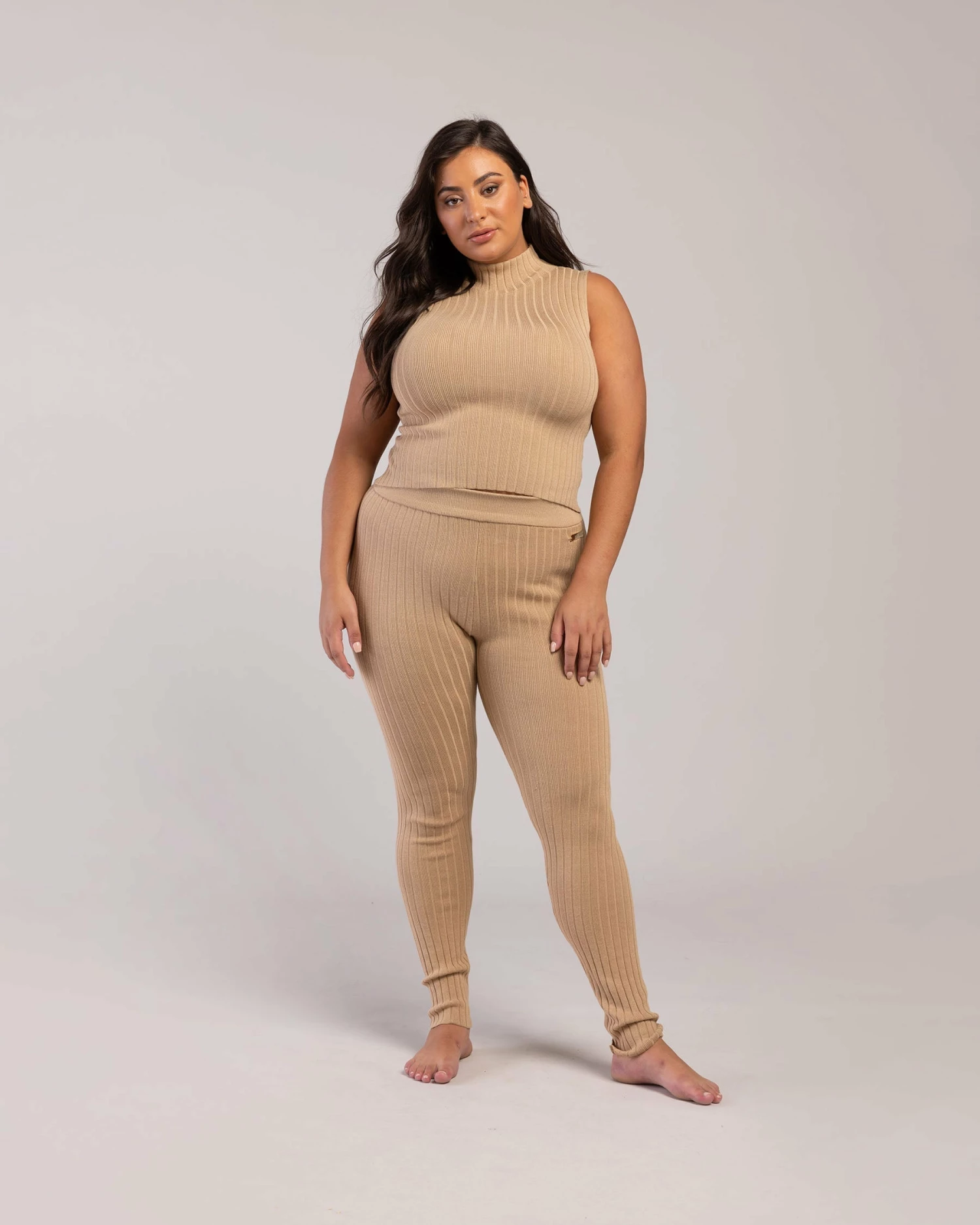 Best Sale ๐คฉ BLOCHSTORE-US Rib Lounge Full Length Legging Tan ๐ 10 Best Sale ๐คฉ BLOCHSTORE-US Rib Lounge Full Length Legging Tan ๐ - Image 10