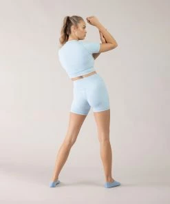 New ✨ BLOCHSTORE-US BLOCHeverhold 5 Inch Cross Over Short Ice Blue 👍 -Bloch Active Collection Shop 0004 ZCO2100 ICB DCO2100 ICB M 6533