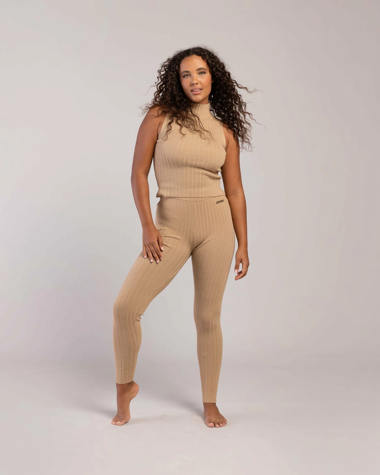 Best Sale ๐คฉ BLOCHSTORE-US Rib Lounge Full Length Legging Tan ๐ 6 Best Sale ๐คฉ BLOCHSTORE-US Rib Lounge Full Length Legging Tan ๐ - Image 6