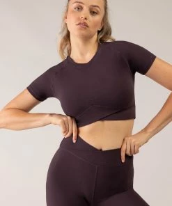 Discount 🤩 BLOCHSTORE-US BLOCHeverhold Cross Over Tee Mocha ✔️ -Bloch Active Collection Shop 0007 ZCO2100 MOA DCO2100 MOA M W6A0386