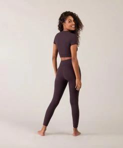 New 🥰 BLOCHSTORE-US BLOCHeverhold 7/8 Length Cross Over Legging Mocha 🎁 -Bloch Active Collection Shop 0012 ZCO2100 MOA TCO2100 MOA XS W6A0468