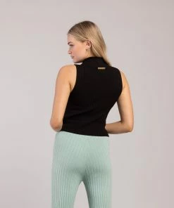 Outlet 🥰 BLOCHSTORE-US Rib Lounge Funnel Neck Black 🧨 -Bloch Active Collection Shop 0012 ZLL1001 BLK PLL1002 SAG XS 8466