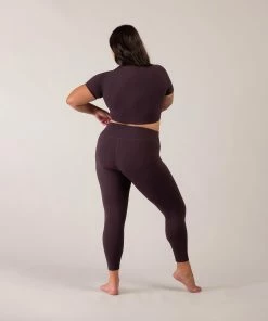 New 🥰 BLOCHSTORE-US BLOCHeverhold 7/8 Length Cross Over Legging Mocha 🎁 -Bloch Active Collection Shop 0014 ZCO2100 MOA TCO2100 MOA XL W6A0436