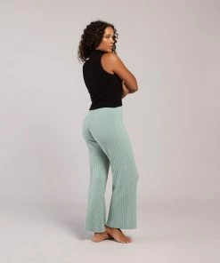 Flash Sale ✨ BLOCHSTORE-US Rib Lounge Wide Leg Pant Sage 😍 -Bloch Active Collection Shop 0016 ZLL1001 BLK PLL1002 SAG M 8490