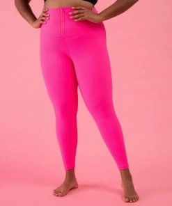Budget 🎁 BLOCHSTORE-US Bloch Play Zip 7/8 Legging Shocking Pink ⌛ -Bloch Active Collection Shop 0017 ZBP002 GPH TBP002 SHK XL 5201