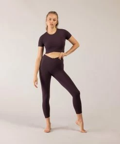 New 🥰 BLOCHSTORE-US BLOCHeverhold 7/8 Length Cross Over Legging Mocha 🎁 -Bloch Active Collection Shop 0017 ZCO2100 MOA TCO2100 MOA M W6A0438