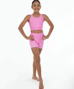 Promo 👍 BLOCHSTORE-US BLOCH X Flo Active Nicole Bike Shorts Pink Terazzo 🛒