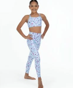 Best reviews of 🛒 BLOCHSTORE-US BLOCH X Flo Active Full Length Leggings Pale Blue Petals 🔔