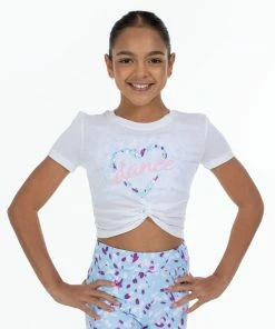 Outlet 👍 BLOCHSTORE-US BLOCH X Flo Active Twist Front Tee White ✨