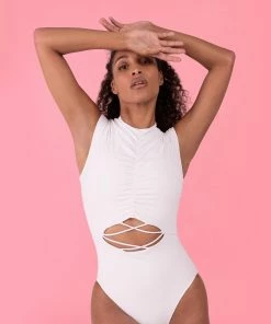 Top 10 👍 BLOCHSTORE-US Bloch Play Multi Cut Bodysuit White 🛒