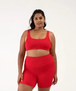 Discount 🤩 BLOCHSTORE-US Crinkle Square Neck Bra Crimson 💯 -Bloch Active Collection Shop ZBP220 CMS DBP222 CMS XL 4432