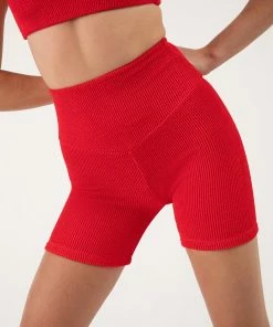 Deals 🥰 BLOCHSTORE-US Crinkle 5 Inch Short Crimson 🔥