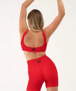 Discount 🤩 BLOCHSTORE-US Crinkle Square Neck Bra Crimson 💯 -Bloch Active Collection Shop ZBP220 CMS DBP222 CMS XS 4374