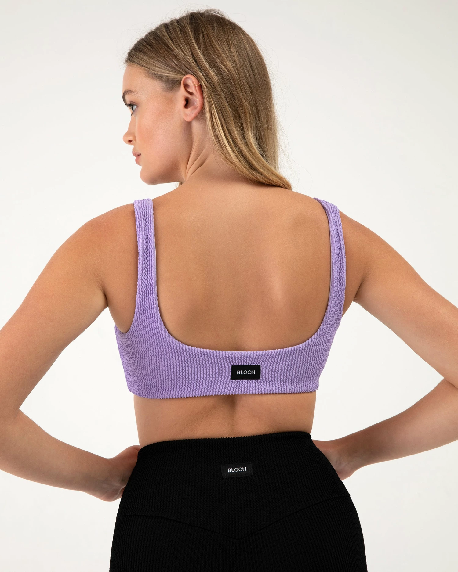 Cheap ๐ BLOCHSTORE-US Crinkle Square Neck Bra Lilac โญ 3 Cheap ๐ BLOCHSTORE-US Crinkle Square Neck Bra Lilac โญ - Image 3