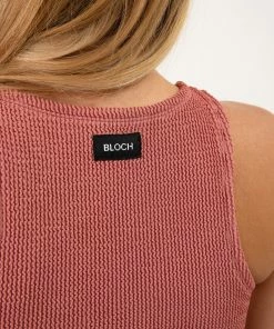 Discount ✔️ BLOCHSTORE-US Crinkle Racer Tank Dusty Rose 🧨 -Bloch Active Collection Shop ZBP221 DRO TBP223 DRO M 4893