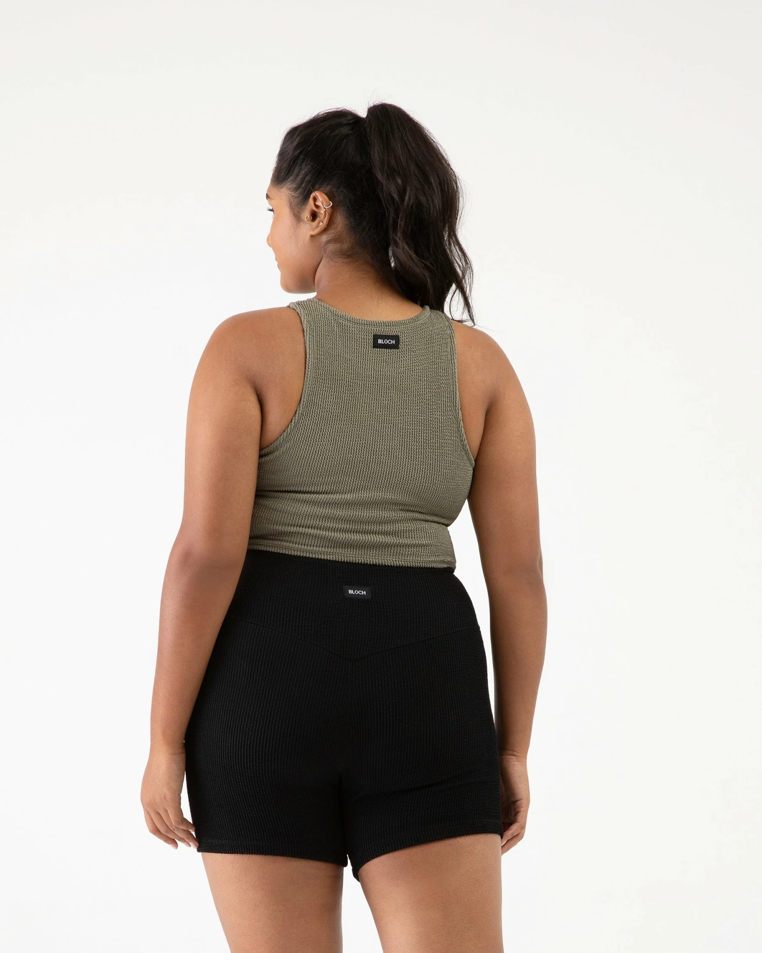 Brand new 🥰 BLOCHSTORE-US Crinkle Racer Tank Washed Moss 🌟 2 Brand new 🥰 BLOCHSTORE-US Crinkle Racer Tank Washed Moss 🌟 - Image 2