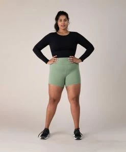 New 🎁 BLOCHSTORE-US BLOCHeverhold 5 Inch Short Washed Moss 🌟 -Bloch Active Collection Shop ZCO1701 EBN DCO1701 WSM XL 2775