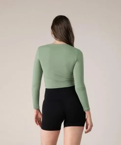 Promo 😀 BLOCHSTORE-US BLOCHeverhold Long Sleeve Washed Moss ❤️ -Bloch Active Collection Shop ZCO1701 WSM DCO1701 EBN MED 859