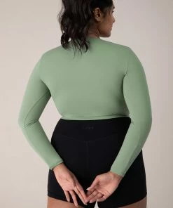 Promo 😀 BLOCHSTORE-US BLOCHeverhold Long Sleeve Washed Moss ❤️ -Bloch Active Collection Shop ZCO1701 WSM DCO1701 EBN XL 3133