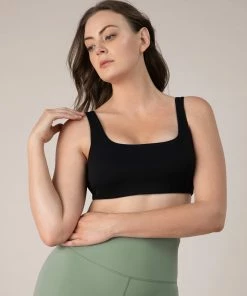 Flash Sale 🔔 BLOCHSTORE-US BLOCHeverhold Square Neck Bra Ebony 😍 -Bloch Active Collection Shop ZCO1702 EBN TCO1701 WSM MED 757