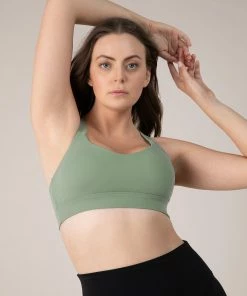 Outlet 😍 BLOCHSTORE-US BLOCHeverhold Criss Cross Bra Washed Moss 🌟 -Bloch Active Collection Shop ZCO1705 WSM TCO1700 EBN MED 670