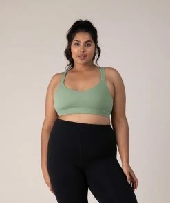 Outlet 😍 BLOCHSTORE-US BLOCHeverhold Criss Cross Bra Washed Moss 🌟 -Bloch Active Collection Shop ZCO1705 WSM TCO1700 EBN XL 2707