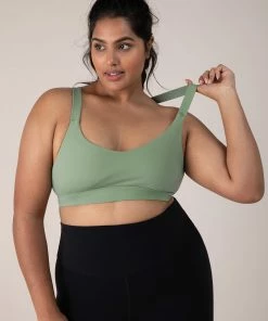 Outlet 😍 BLOCHSTORE-US BLOCHeverhold Criss Cross Bra Washed Moss 🌟 -Bloch Active Collection Shop ZCO1705 WSM TCO1700 EBN XL 2715