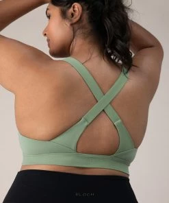 Outlet 😍 BLOCHSTORE-US BLOCHeverhold Criss Cross Bra Washed Moss 🌟 -Bloch Active Collection Shop ZCO1705 WSM TCO1700 EBN XL 2729