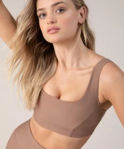 Promo ✨ BLOCHSTORE-US BLOCHsculpt Square Neck Bra Toffee ⌛