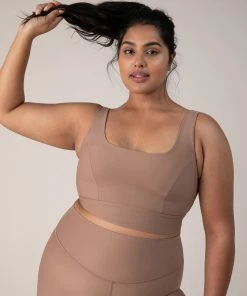 Promo ❤️ BLOCHSTORE-US BLOCHsculpt Scoop Neck Bra Toffee 💯 -Bloch Active Collection Shop ZCO1803 TOF DCO1800 TOF XL 1822