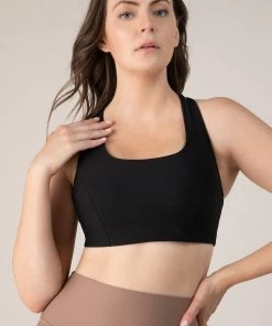 Brand new 🔔 BLOCHSTORE-US BLOCHsculpt Racerback Bra Ebony ❤️ -Bloch Active Collection Shop ZCO1804 EBN TCO1800 TOF MED 1022