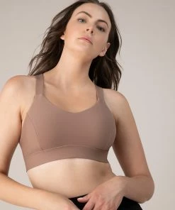 Deals ⌛ BLOCHSTORE-US BLOCHsculpt Criss Cross Bra Toffee 😀