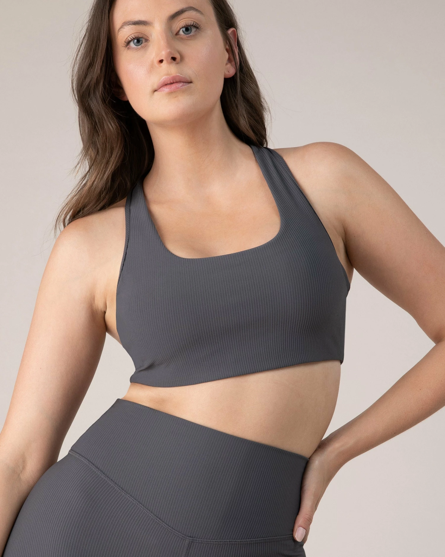 Discount π BLOCHSTORE-US BLOCHrib Racerback Bra Anthracite π 6 Discount π BLOCHSTORE-US BLOCHrib Racerback Bra Anthracite π - Image 6