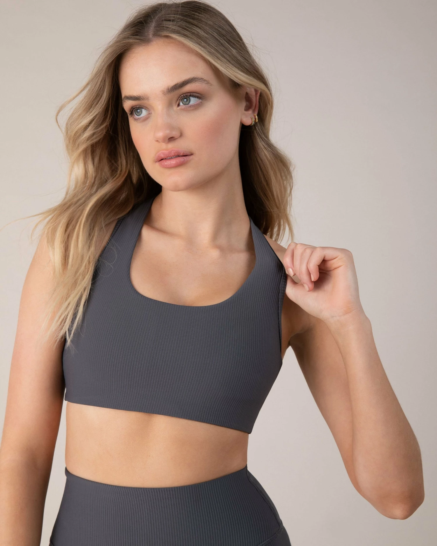 Discount π BLOCHSTORE-US BLOCHrib Racerback Bra Anthracite π 3 Discount π BLOCHSTORE-US BLOCHrib Racerback Bra Anthracite π - Image 3
