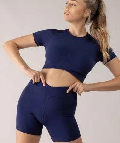 Top 10 👏 BLOCHSTORE-US BLOCHeverhold Cross Over Tee Dark Iris 🎉