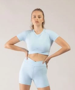 Buy 🧨 BLOCHSTORE-US BLOCHeverhold Cross Over Tee Ice Blue 🌟 -Bloch Active Collection Shop ZCO2100 ICB DCO2100 ICB M 6522