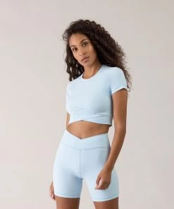 Buy 🧨 BLOCHSTORE-US BLOCHeverhold Cross Over Tee Ice Blue 🌟 -Bloch Active Collection Shop ZCO2100 ICB DCO2100 ICB XS 6548