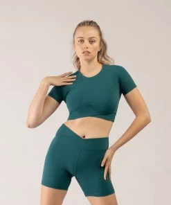 Wholesale 😉 BLOCHSTORE-US BLOCHeverhold Cross Over Tee Verdigris 😍 -Bloch Active Collection Shop ZCO2100 VRG DCO2100 VRG M 6801