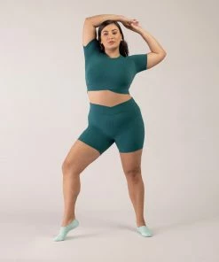 Discount ⌛ BLOCHSTORE-US BLOCHeverhold 5 Inch Cross Over Short Verdigris 🧨 -Bloch Active Collection Shop ZCO2100 VRG DCO2100 VRG XL 6776